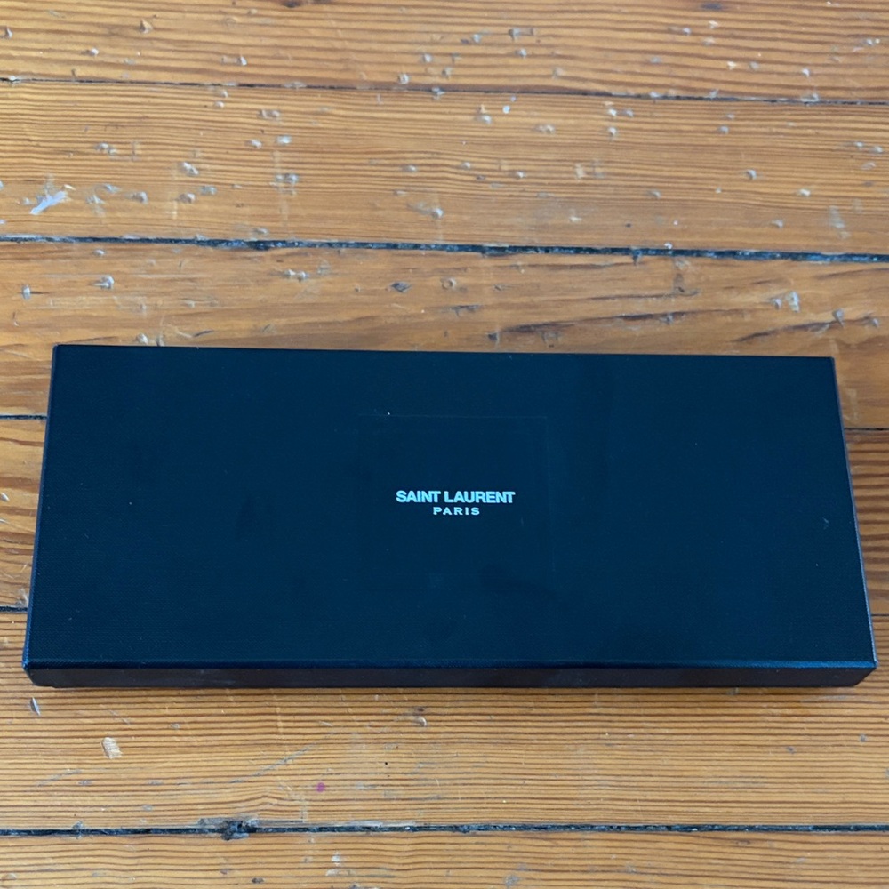 Saint Laurent Black Logo Jewelry Box